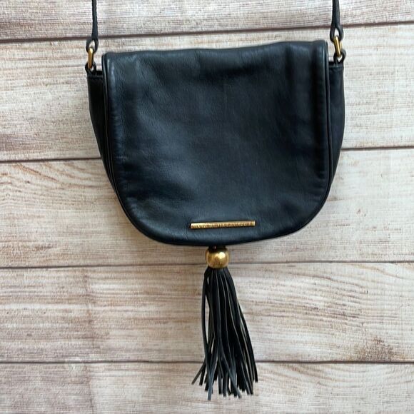 MARC BY MARC JACOBS BLACK LEATHER CROSSBODY - Picture 1 of 9